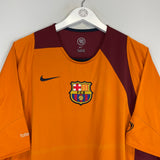Shop 2004/05 BARCELONA MARQUEZ TRAINING SHIRT (XL) NIKE, classic football shirts, vintage football shirts & retro soccer jerseys at Cult Kits