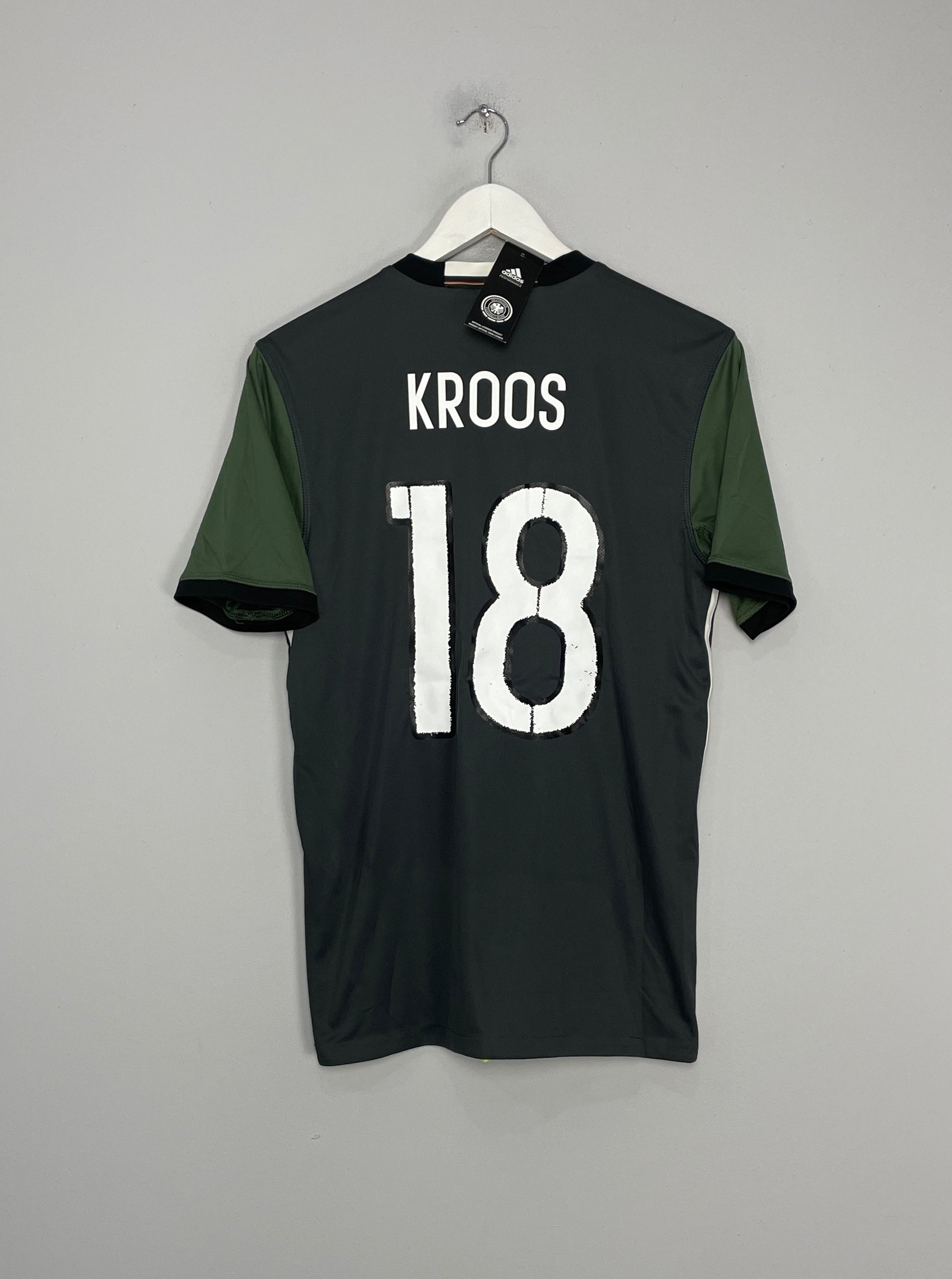 Shop 2015/16 GERMANY KROOS #18 *BNWT* AWAY SHIRT (S) ADIDAS, classic football shirts, vintage football shirts & retro soccer jerseys at Cult Kits