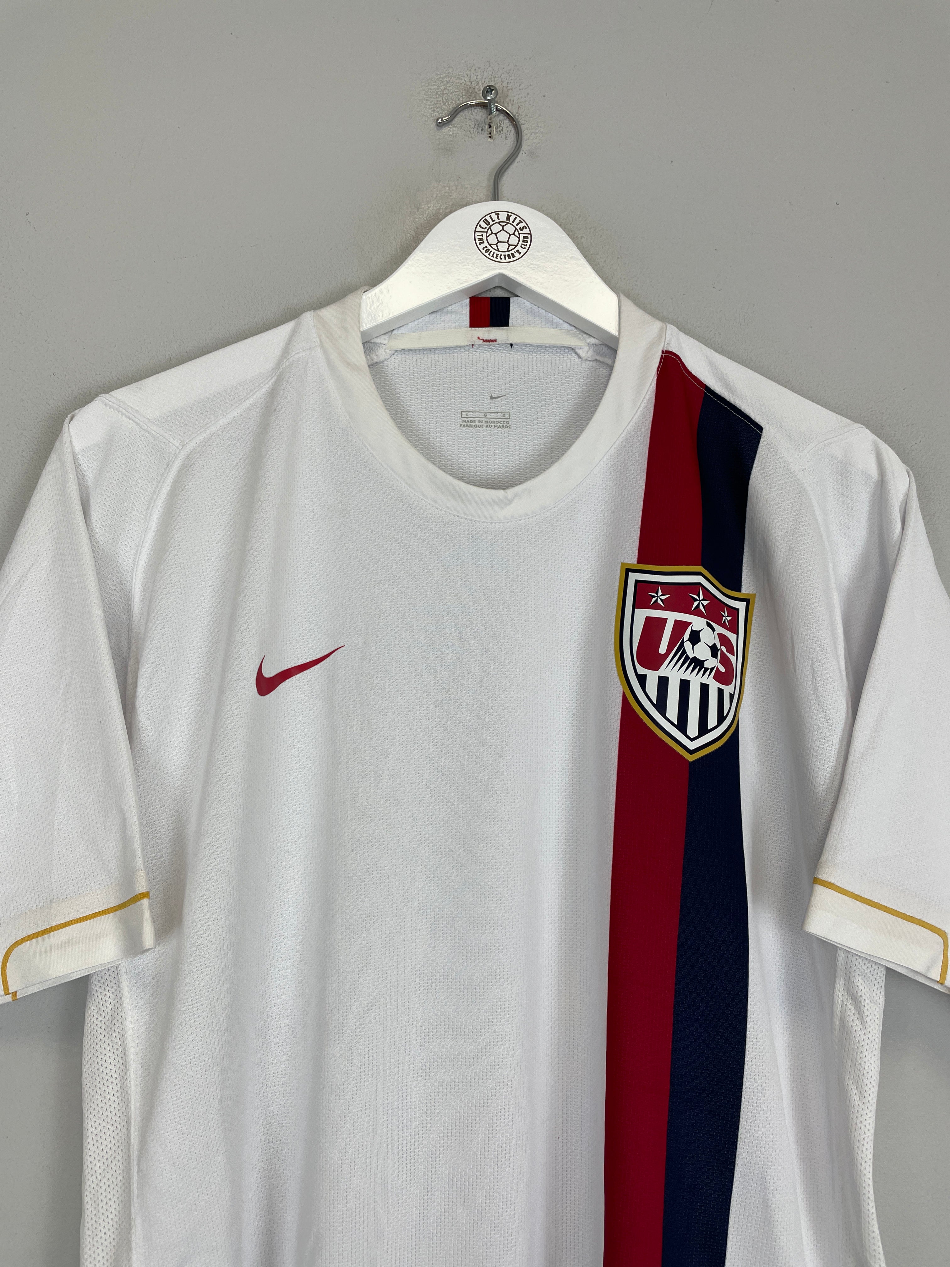 Shop 2006/07 USA *PLAYER ISSUE* HOME SHIRT (L) NIKE, classic football shirts, vintage football shirts & retro soccer jerseys at Cult Kits