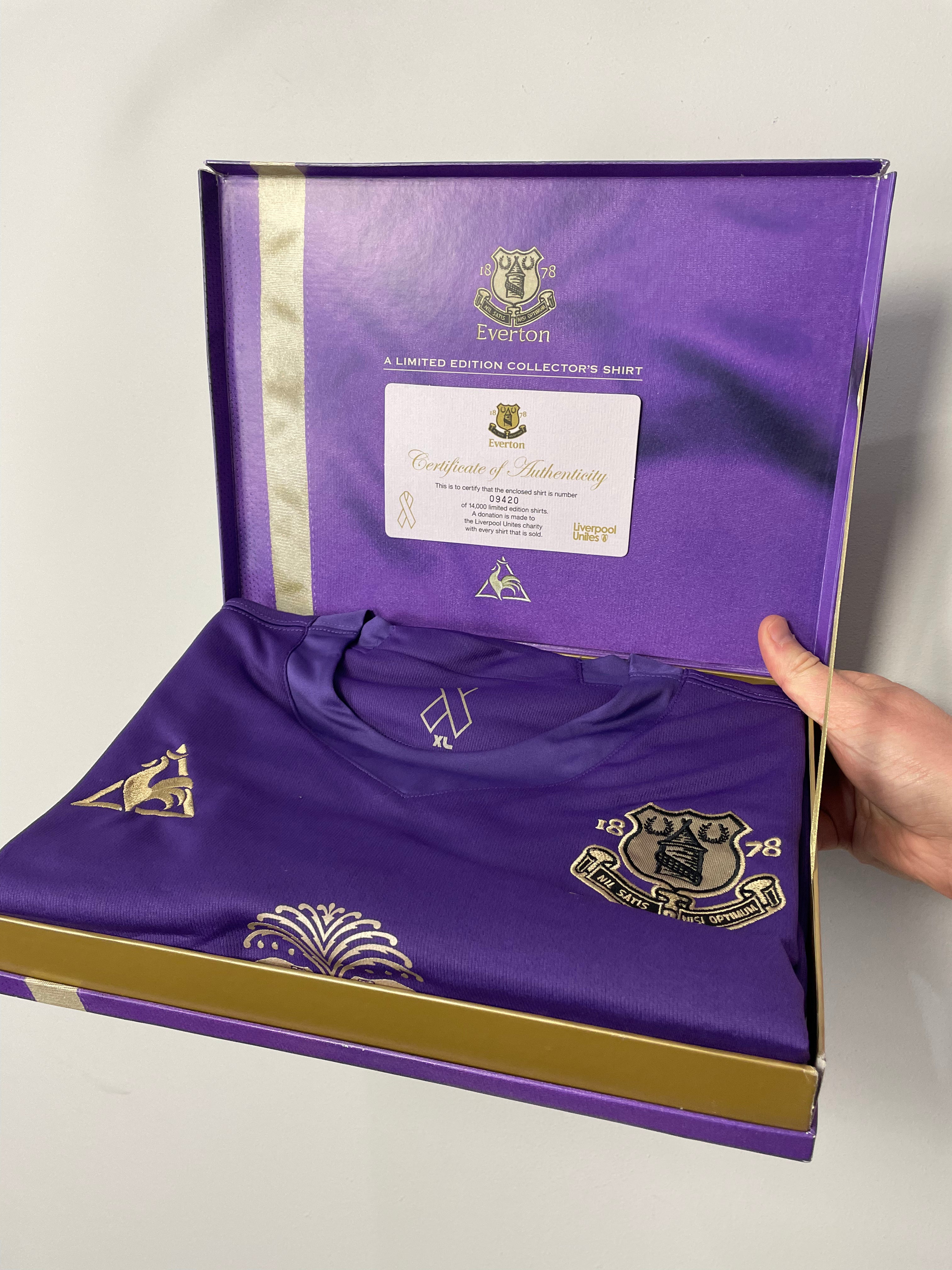 Shop 2009/10 EVERTON *LIMITED EDITION* THIRD SHIRT (XL) LE COQ, classic football shirts, vintage football shirts & retro soccer jerseys at Cult Kits