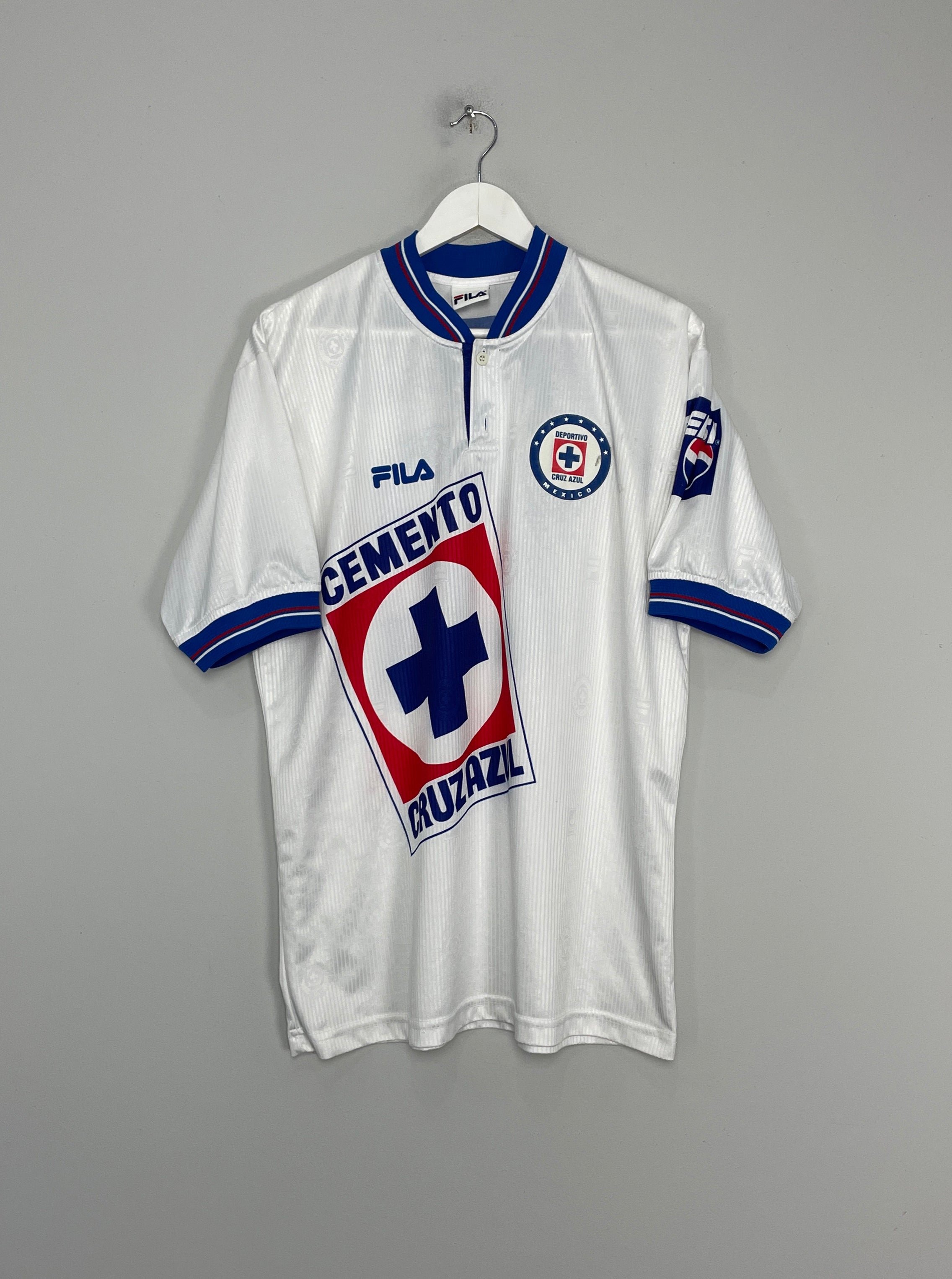 Shop 1999/00 CRUZ AZUL #12 HOME AWAY SHIRT (L) FILA, classic football shirts, vintage football shirts & retro soccer jerseys at Cult Kits