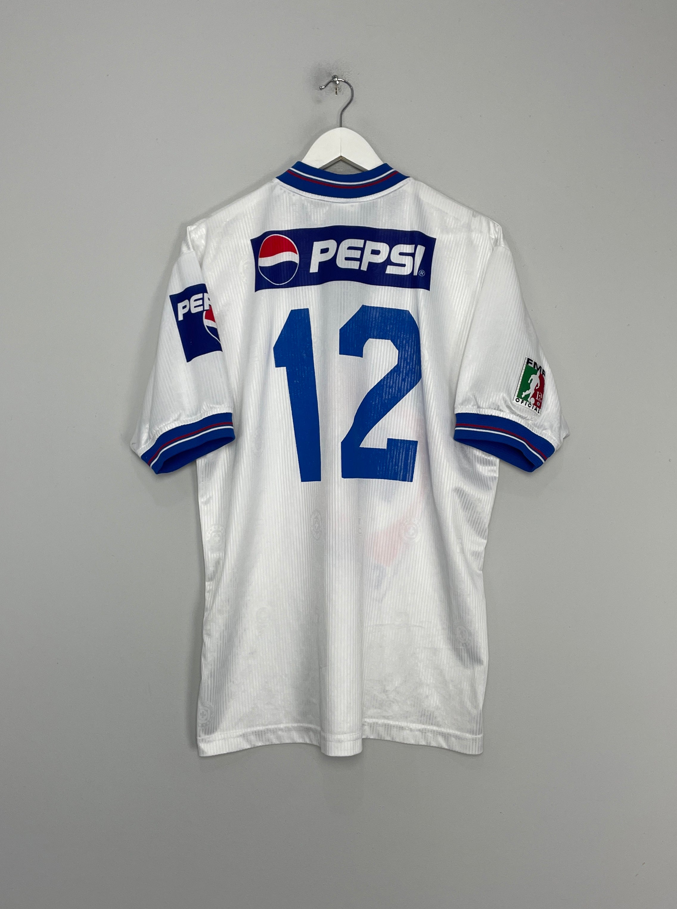 Shop 1999/00 CRUZ AZUL #12 HOME AWAY SHIRT (L) FILA, classic football shirts, vintage football shirts & retro soccer jerseys at Cult Kits