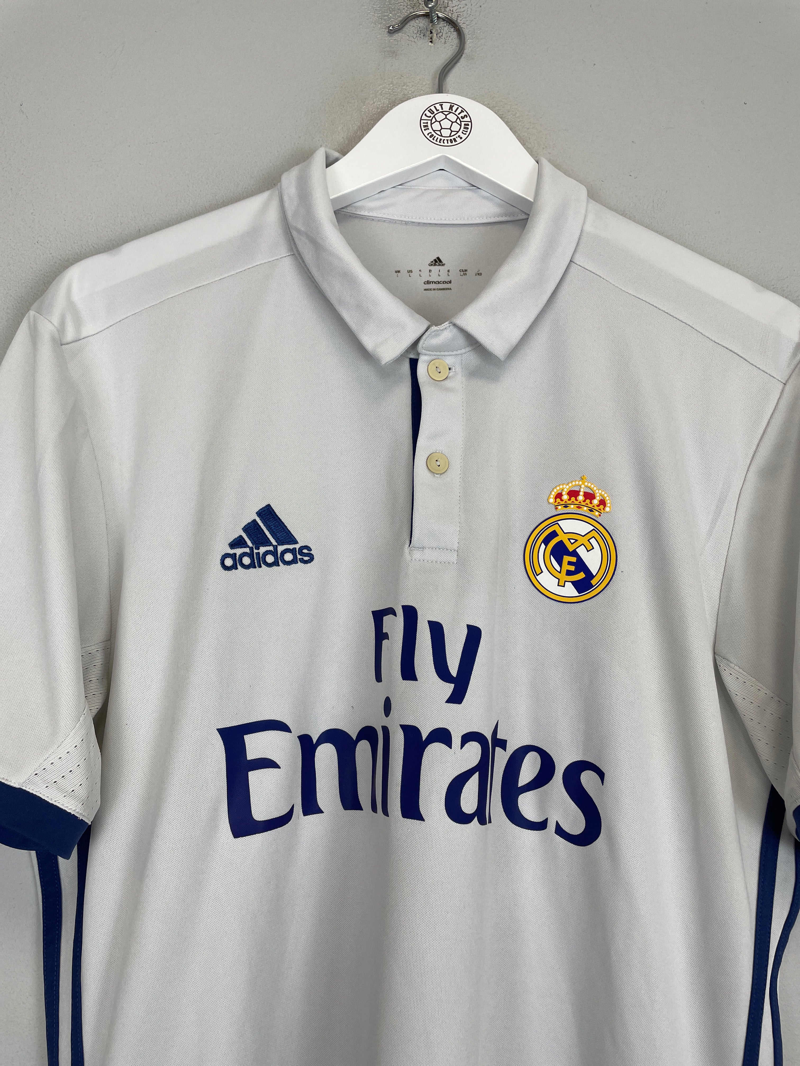Shop 2016/17 REAL MADRID KROOS #8 HOME SHIRT (L) ADIDAS, classic football shirts, vintage football shirts & retro soccer jerseys at Cult Kits