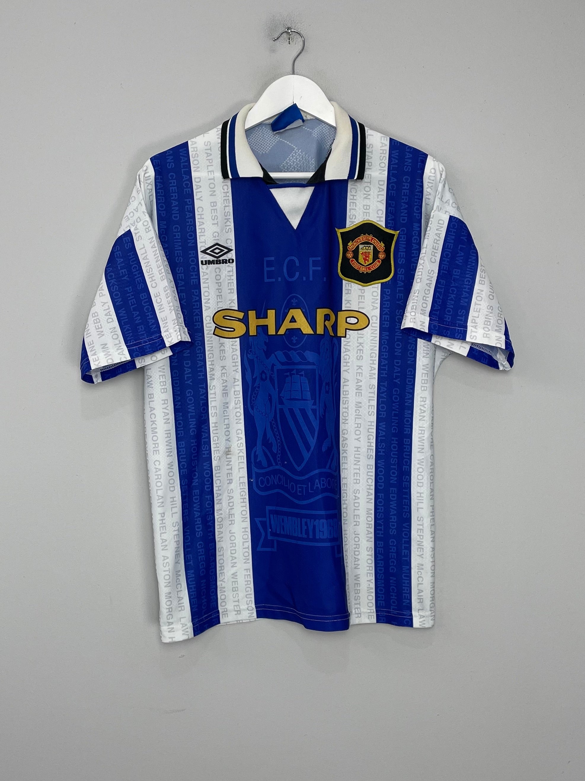 Shop 1994/96 MANCHESTER UNITED THIRD SHIRT (L) UMBRO, classic football shirts, vintage football shirts & retro soccer jerseys at Cult Kits