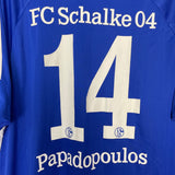 2007/08 SCHALKE PAPADOPOULOS #14 HOME SHIRT (XL) ADIDAS