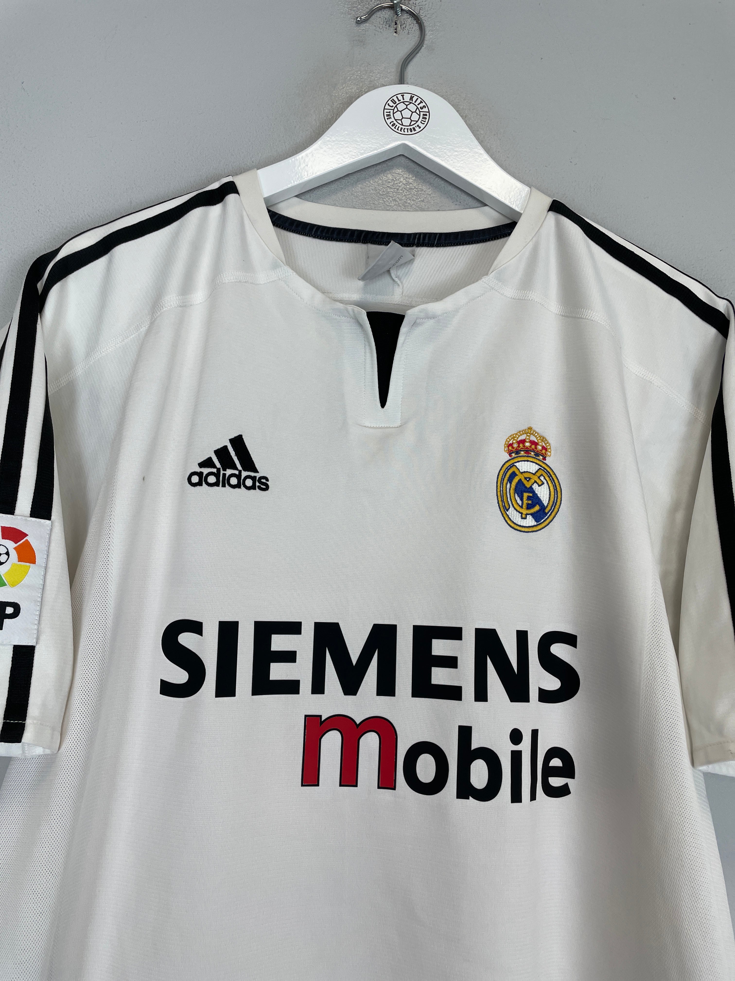 Shop 2003/04 REAL MADRID BECKHAM #23 HOME SHIRT (L) ADIDAS, classic football shirts, vintage football shirts & retro soccer jerseys at Cult Kits