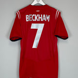 2004/06 ENGLAND BECKHAM #7 AWAY SHIRT (M) UMBRO