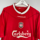 Shop 2002/03 LIVERPOOL HOME SHIRT (M) REEBOK, classic football shirts, vintage football shirts & retro soccer jerseys at Cult Kits