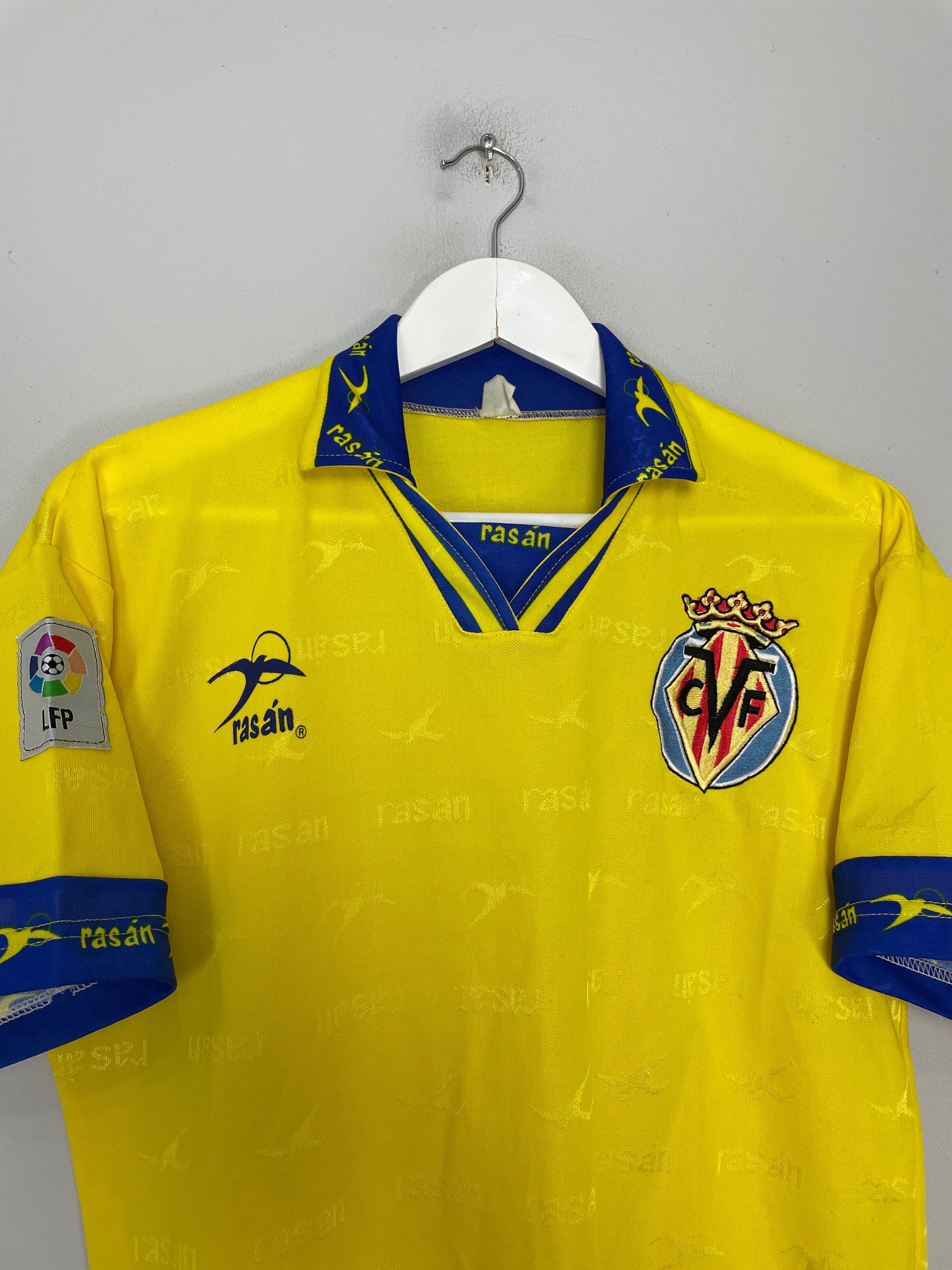 Shop 1996/97 VILLAREAL HOME SHIRT (M) RASAN, classic football shirts, vintage football shirts & retro soccer jerseys at Cult Kits