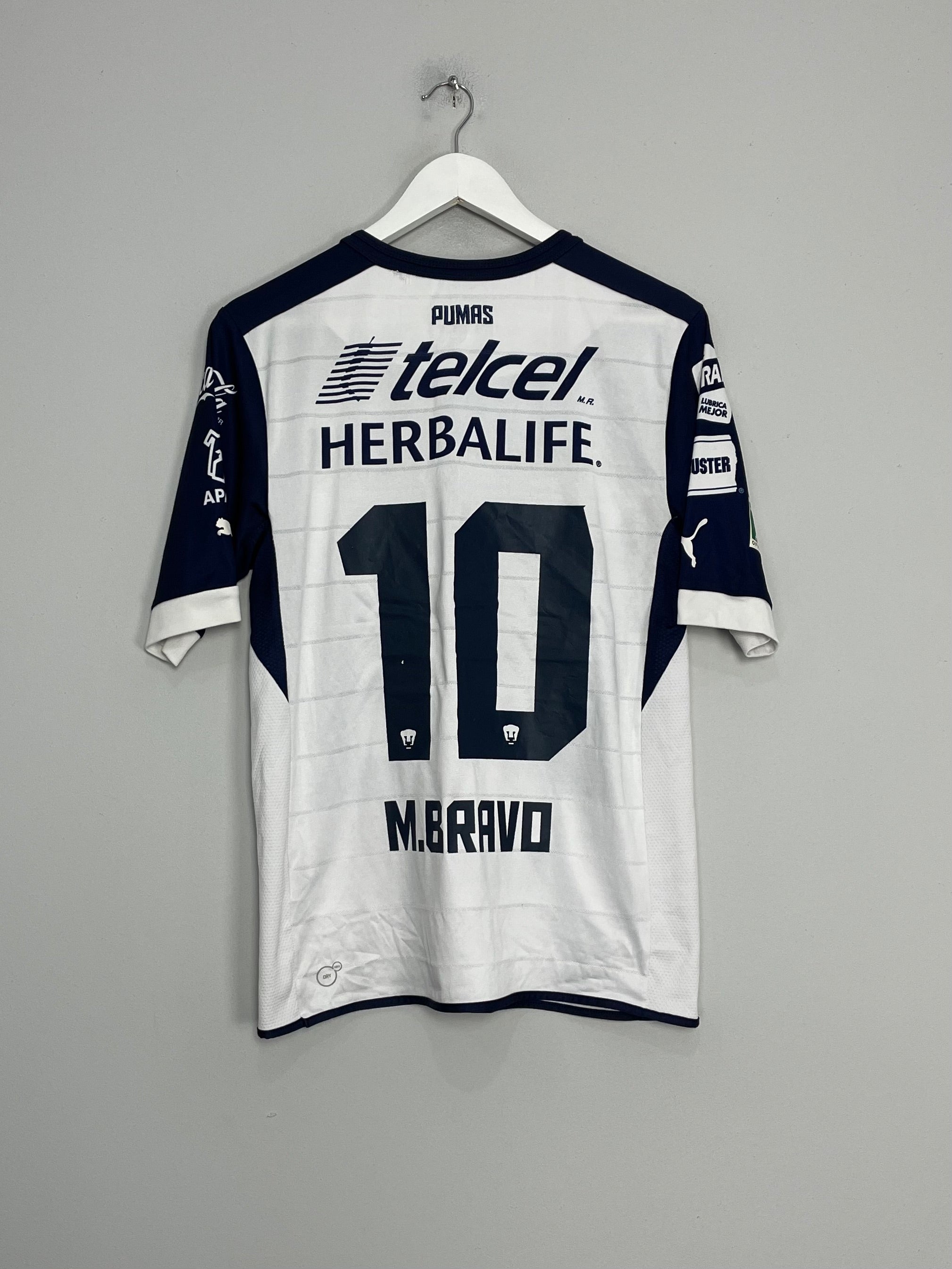 Shop 2012/13 UNAM PUMAS M.BRAVO #10 HOME SHIRT (M) PUMA, classic football shirts, vintage football shirts & retro soccer jerseys at Cult Kits