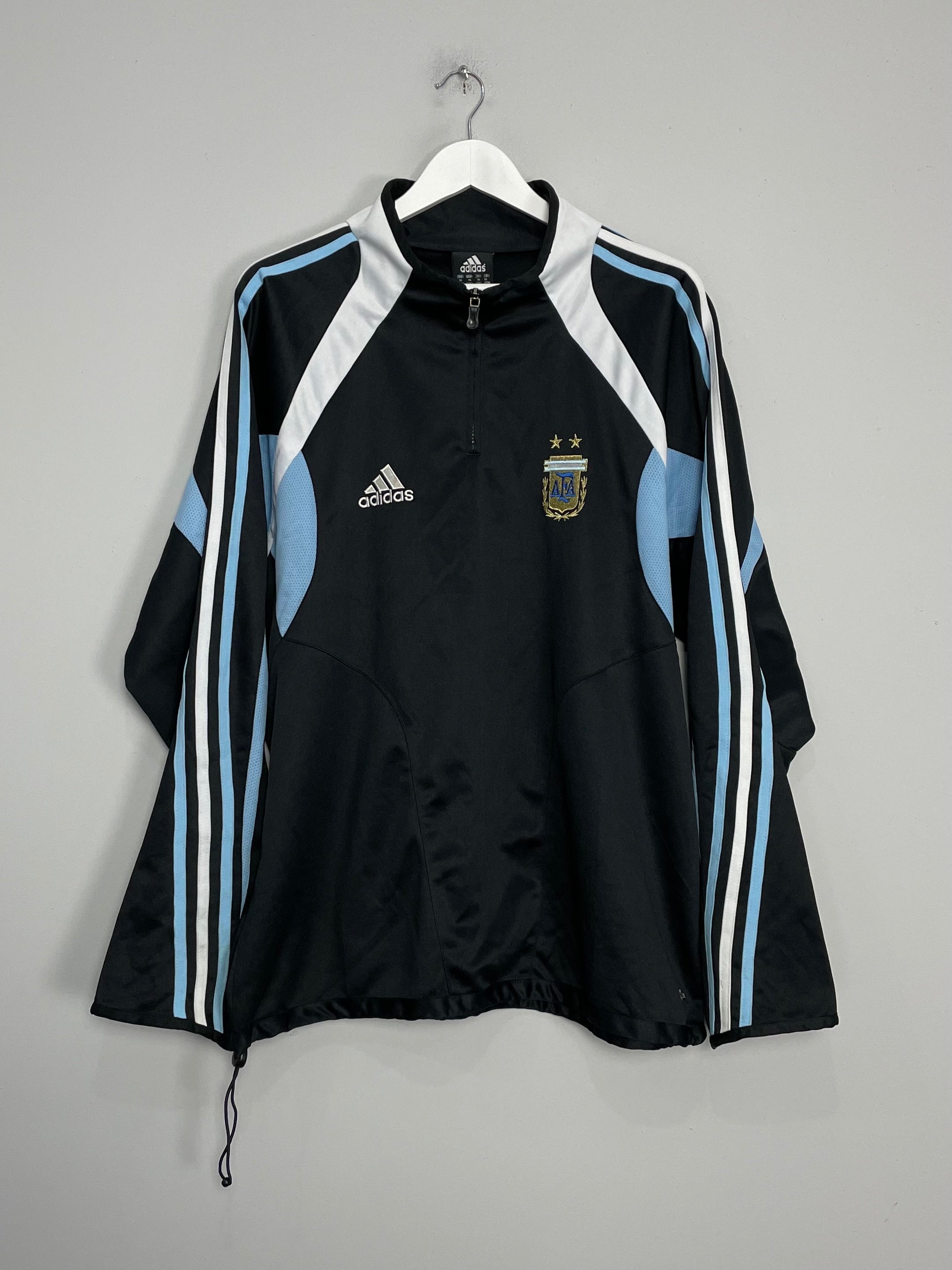 2004/05 ARGENTINA 1/4 ZIP TRACKSUIT TOP (XL) ADIDAS