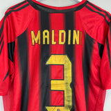 2004/05 AC MILAN MALDINI #3 HOME SHIRT (XL) ADIDAS