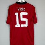 2013/14 MANCHESTER UNITED VIDIC #15 HOME SHIRT (L) NIKE