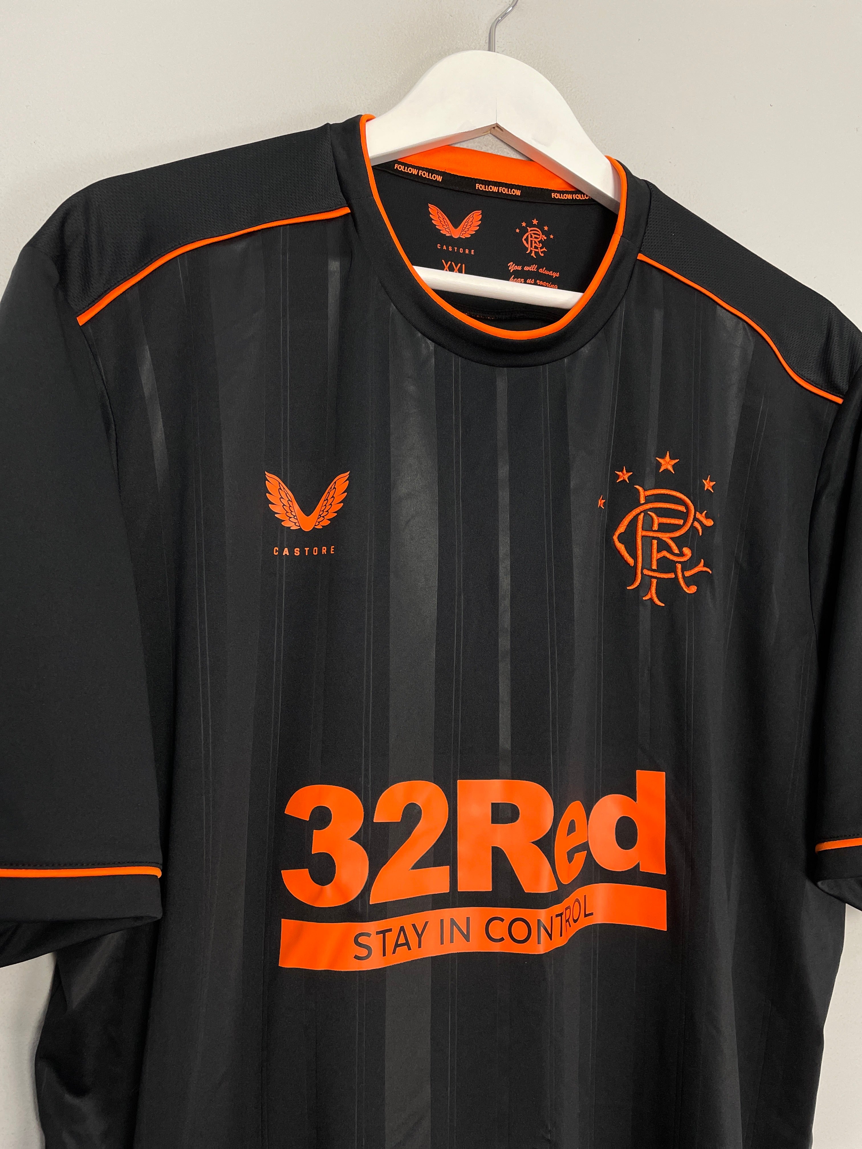 Shop 2020/21 RANGERS THIRD SHIRT (XXL) CASTORE, classic football shirts, vintage football shirts & retro soccer jerseys at Cult Kits