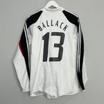 2004/05 GERMANY BALLACK #13 *PLAYER ISSUE* L/S HOME SHIRT (M) ADIDAS