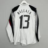 2004/05 GERMANY BALLACK #13 *PLAYER ISSUE* L/S HOME SHIRT (M) ADIDAS