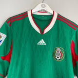 2010 MEXICO C.BLANCO #10 *SQUAD SIGNED* HOME SHIRT (L) ADIDAS