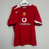 2004/06 MANCHESTER UNITED RONALDO #7 HOME SHIRT (XL) NIKE
