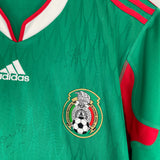 2010 MEXICO C.BLANCO #10 *SQUAD SIGNED* HOME SHIRT (L) ADIDAS