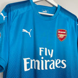 Shop 2017/18 ARSENAL MONREAL #18 AWAY SHIRT (XL) PUMA, classic football shirts, vintage football shirts & retro soccer jerseys at Cult Kits