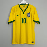 Shop 2014/16 BRAZIL NEYMAR JR #10 HOME SHIRT (L) NIKE, classic football shirts, vintage football shirts & retro soccer jerseys at Cult Kits