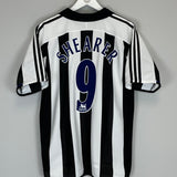 2003/05 NEWCASTLE UNITED SHEARER #9 HOME SHIRT (M) ADIDAS