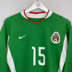Shop 2003/04 MEXICO #15 L/S HOME SHIRT (M) NIKE, classic football shirts, vintage football shirts & retro soccer jerseys at Cult Kits