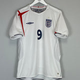 2005/07 ENGLAND ROONEY #9 HOME SHIRT (M) UMBRO