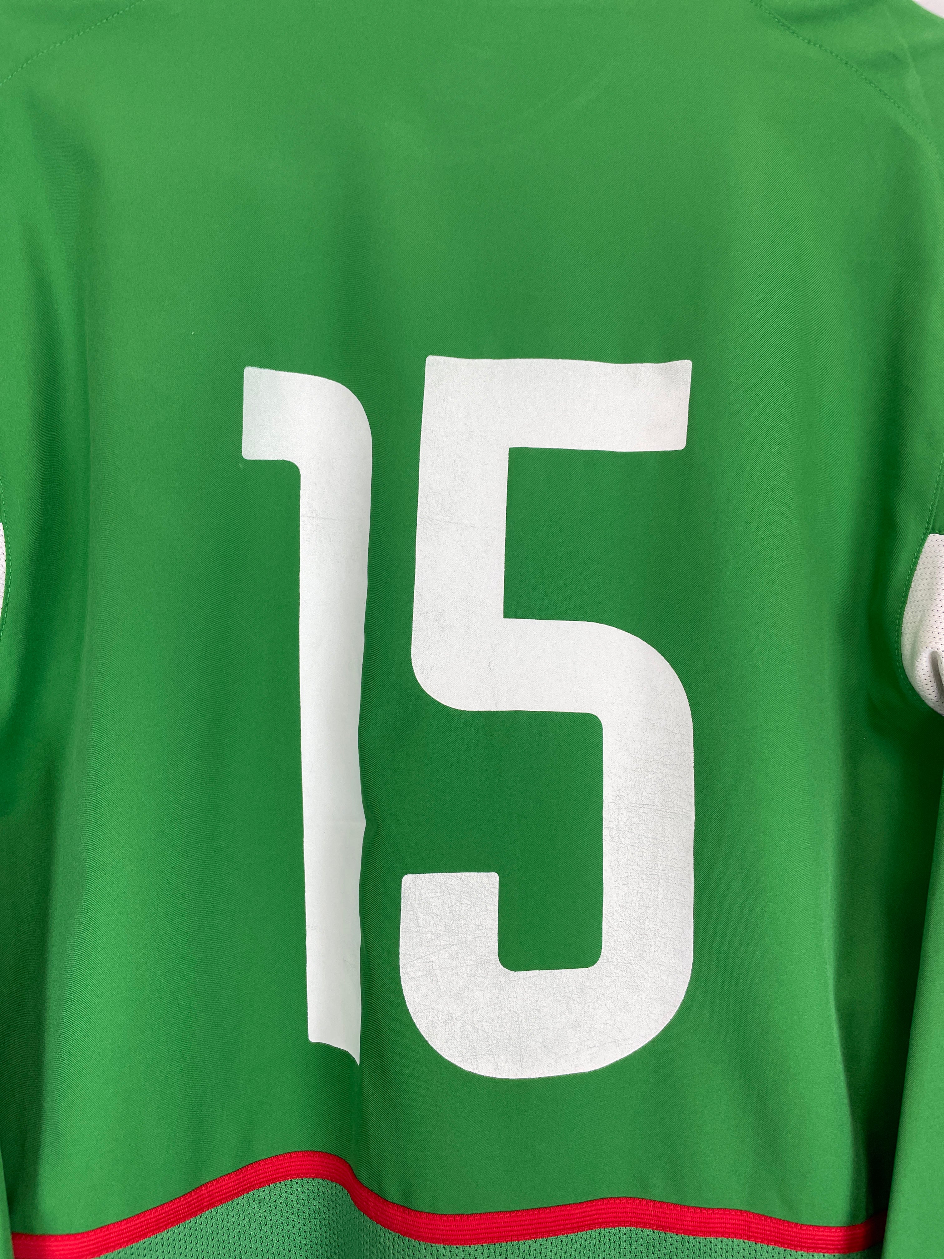 Shop 2003/04 MEXICO #15 L/S HOME SHIRT (M) NIKE, classic football shirts, vintage football shirts & retro soccer jerseys at Cult Kits