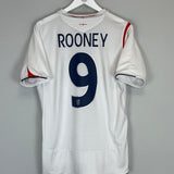 2005/07 ENGLAND ROONEY #9 HOME SHIRT (M) UMBRO