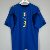 2006 ITALY GROSSO #3 HOME SHIRT (L) PUMA