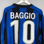Shop 2002/03 INTER MILAN BAGGIO #10 L/S HOME SHIRT (L) NIKE, classic football shirts, vintage football shirts & retro soccer jerseys at Cult Kits