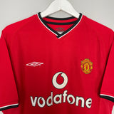 Shop 2000/02 MANCHESTER UNITED V.NISTELROOY #10 HOME SHIRT (M) UMBRO, classic football shirts, vintage football shirts & retro soccer jerseys at Cult Kits