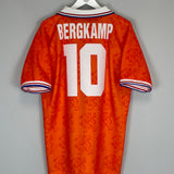 1994 NETHERLANDS BERGKAMP #10 HOME SHIRT (XL) LOTTO