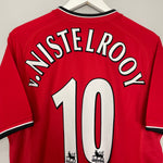 Shop 2000/02 MANCHESTER UNITED V.NISTELROOY #10 HOME SHIRT (M) UMBRO, classic football shirts, vintage football shirts & retro soccer jerseys at Cult Kits
