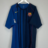 2004/05 BARCELONA RONALDINHO #10 AWAY SHIRT (XXL) NIKE