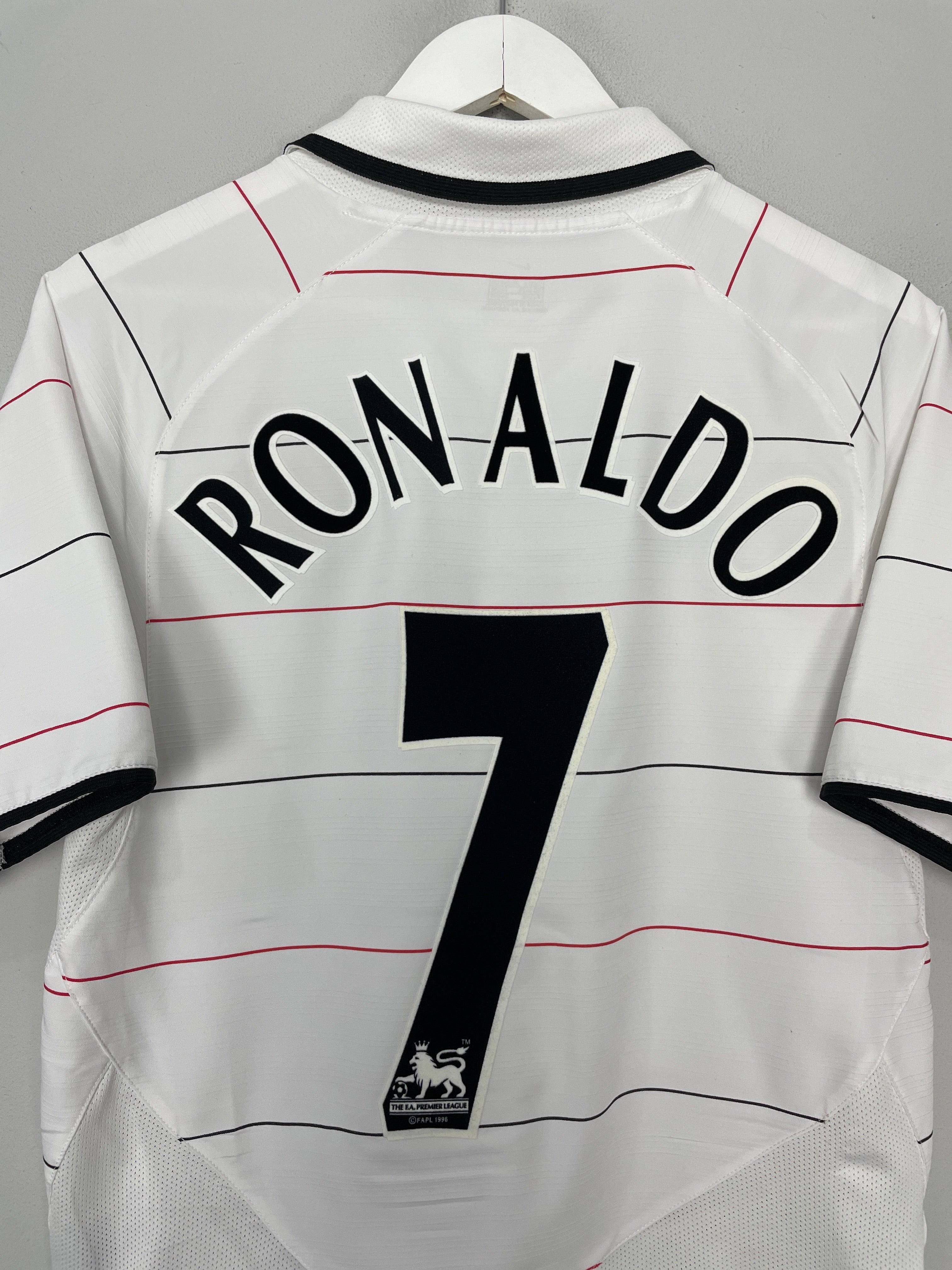 Shop 2003/05 MANCHESTER UNITED RONALDO #7 AWAY SHIRT (S) NIKE, classic football shirts, vintage football shirts & retro soccer jerseys at Cult Kits