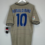 Buy 2003/05 BARCELONA RONALDINHO 10 *BNWT* AWAY SHIRT (L) NIKE ~ Free worldwide shipping available ~ Authentic Vintage Football Shirts from Cult Kits