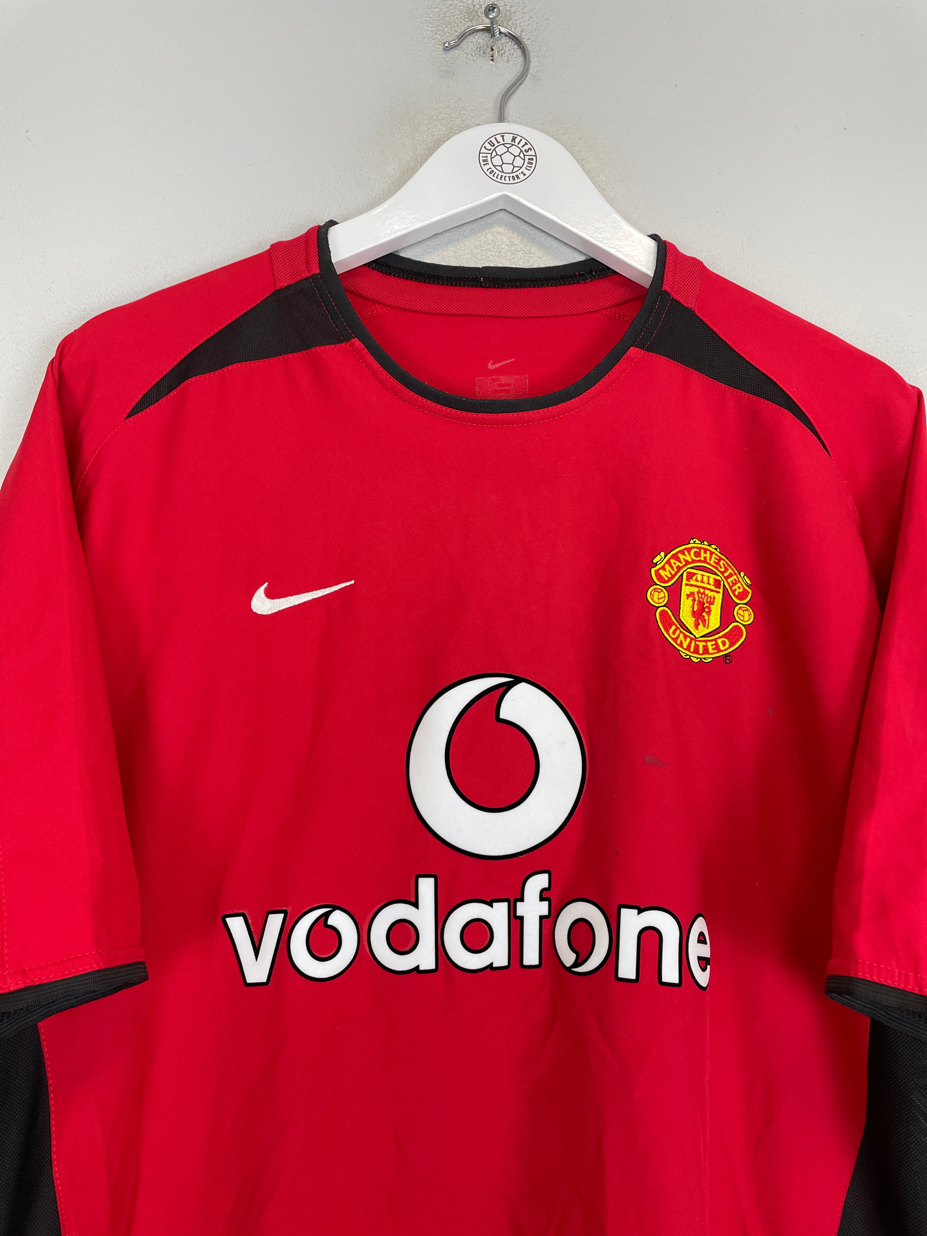 Shop 2002/04 MANCHESTER UNITED BECKHAM #7 HOME SHIRT (L) NIKE, classic football shirts, vintage football shirts & retro soccer jerseys at Cult Kits