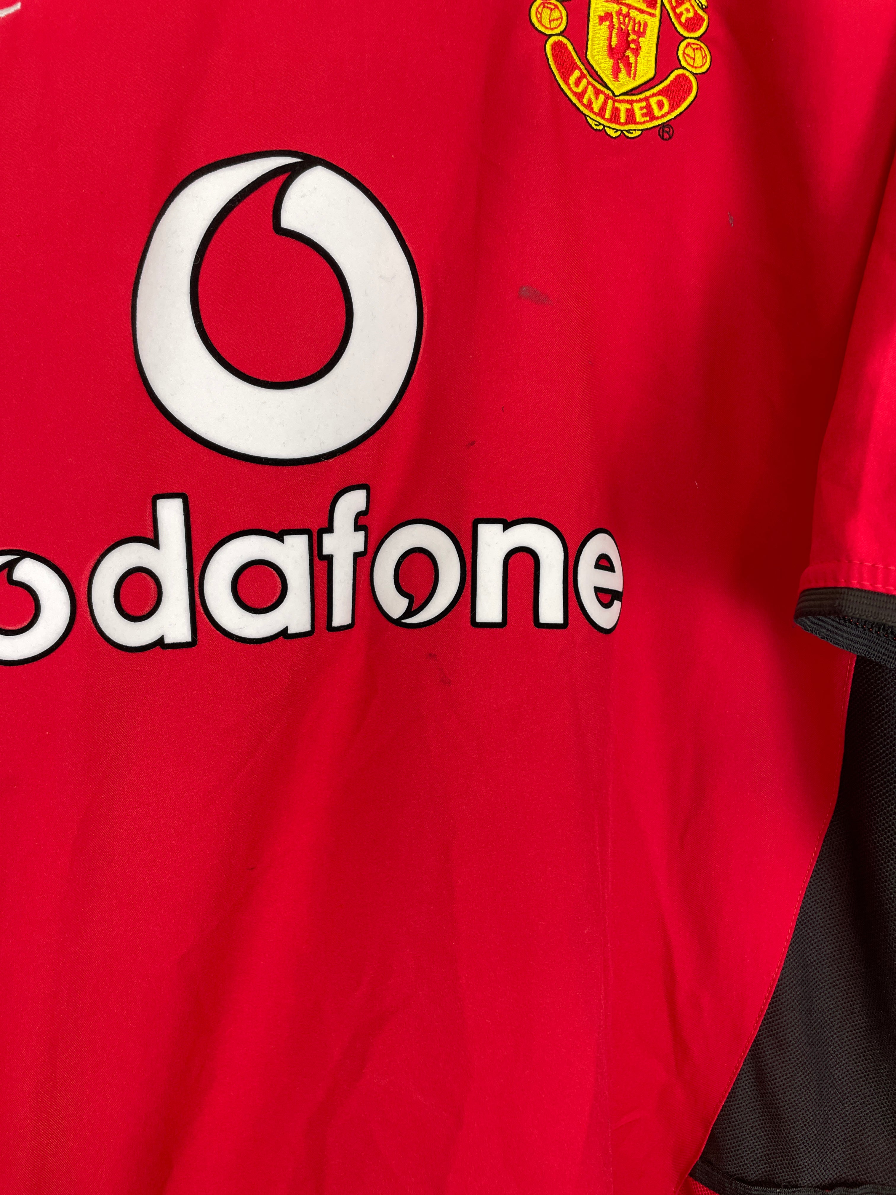 Shop 2002/04 MANCHESTER UNITED BECKHAM #7 HOME SHIRT (L) NIKE, classic football shirts, vintage football shirts & retro soccer jerseys at Cult Kits