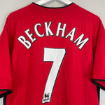 Shop 2002/04 MANCHESTER UNITED BECKHAM #7 HOME SHIRT (L) NIKE, classic football shirts, vintage football shirts & retro soccer jerseys at Cult Kits