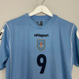 Shop 2006/07 URUGUAY #9 HOME SHIRT (L) UHLSPORT, classic football shirts, vintage football shirts & retro soccer jerseys at Cult Kits