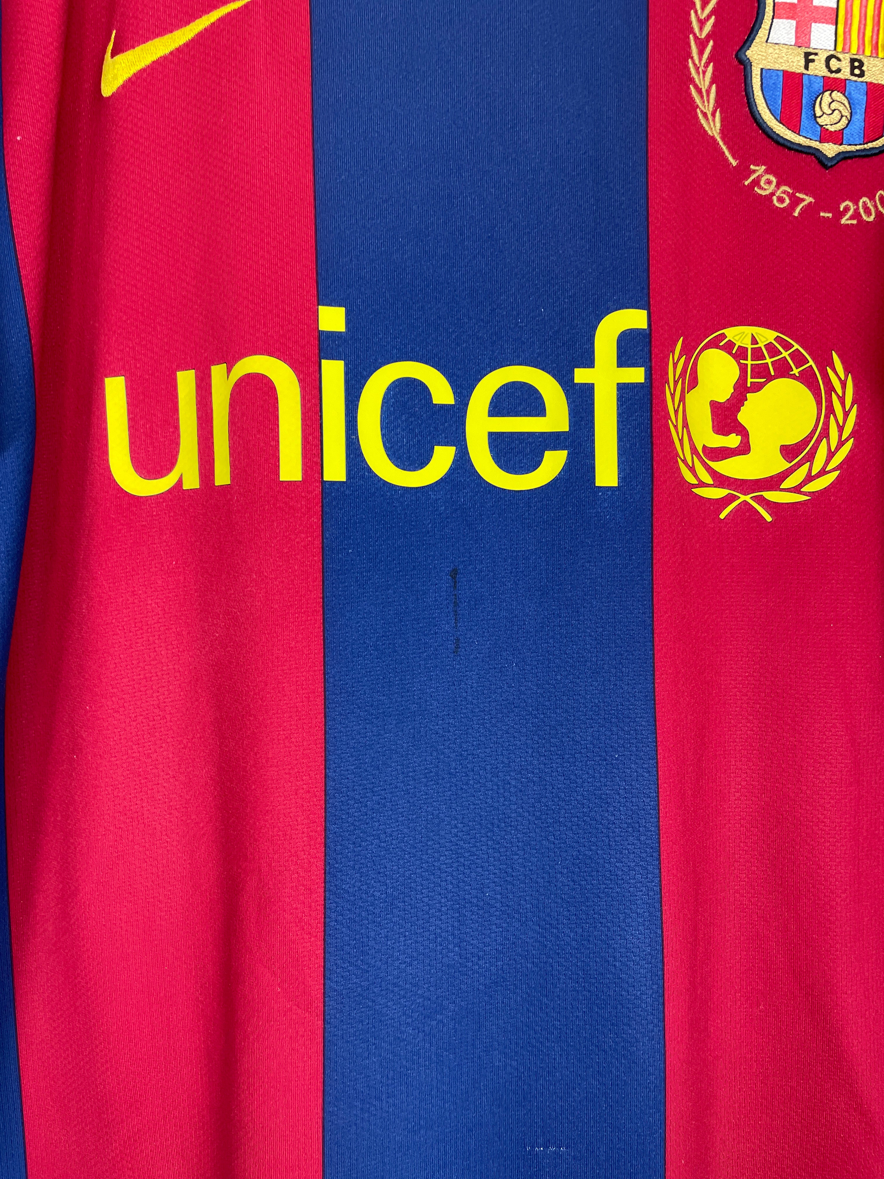 Shop 2007/08 BARCELONA RONALDINHO #10 HOME SHIRT (L) NIKE, classic football shirts, vintage football shirts & retro soccer jerseys at Cult Kits