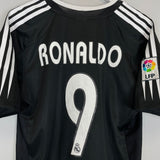 2004/05 Real Madrid Ronaldo #9 away shirt by Adidas, vintage football shirt in excellent condition, size medium.