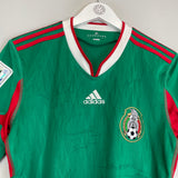 2010 MEXICO C.BLANCO #10 *SQUAD SIGNED* HOME SHIRT (S) ADIDAS