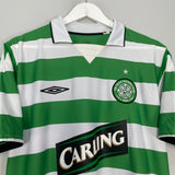 2004/05 CELTIC LARSSON #7 HOME SHIRT (L) UMBRO