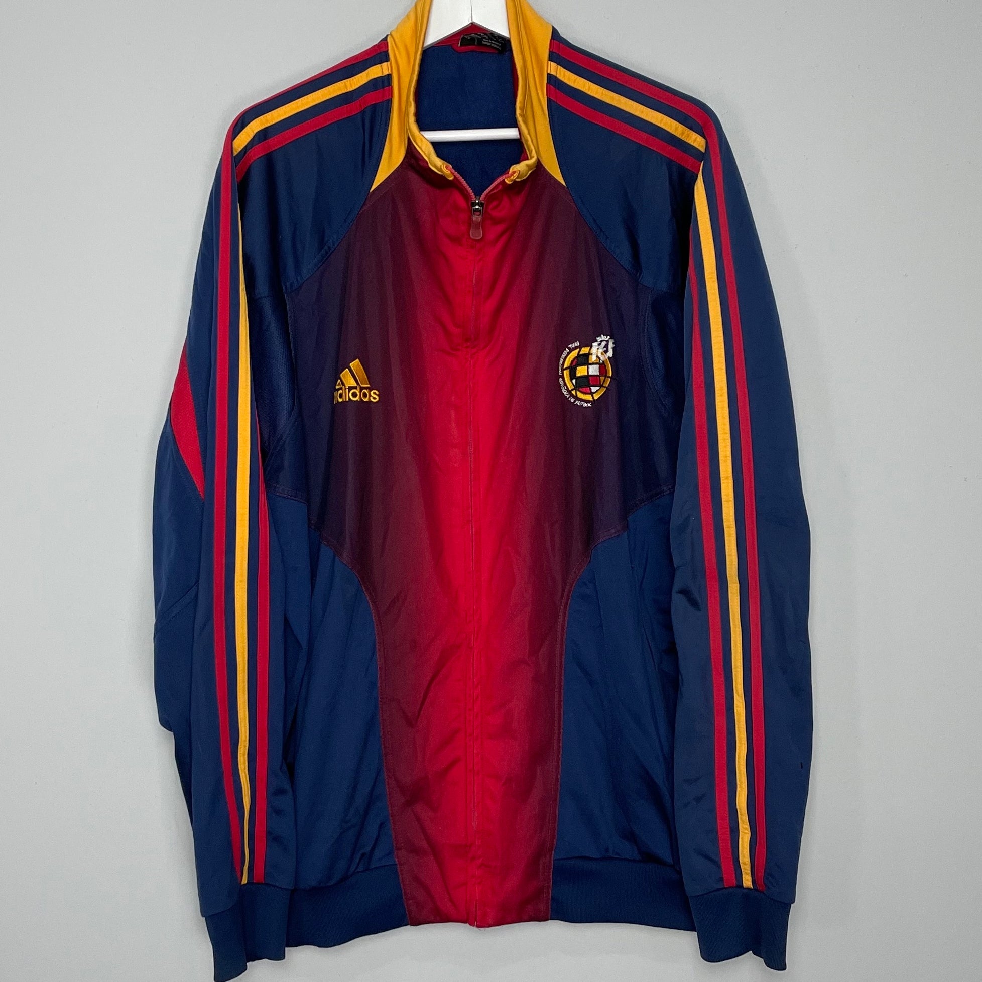 Shop 2004/06 SPAIN TRACK JACKET (XL) ADIDAS, classic football shirts, vintage football shirts & retro soccer jerseys at Cult Kits