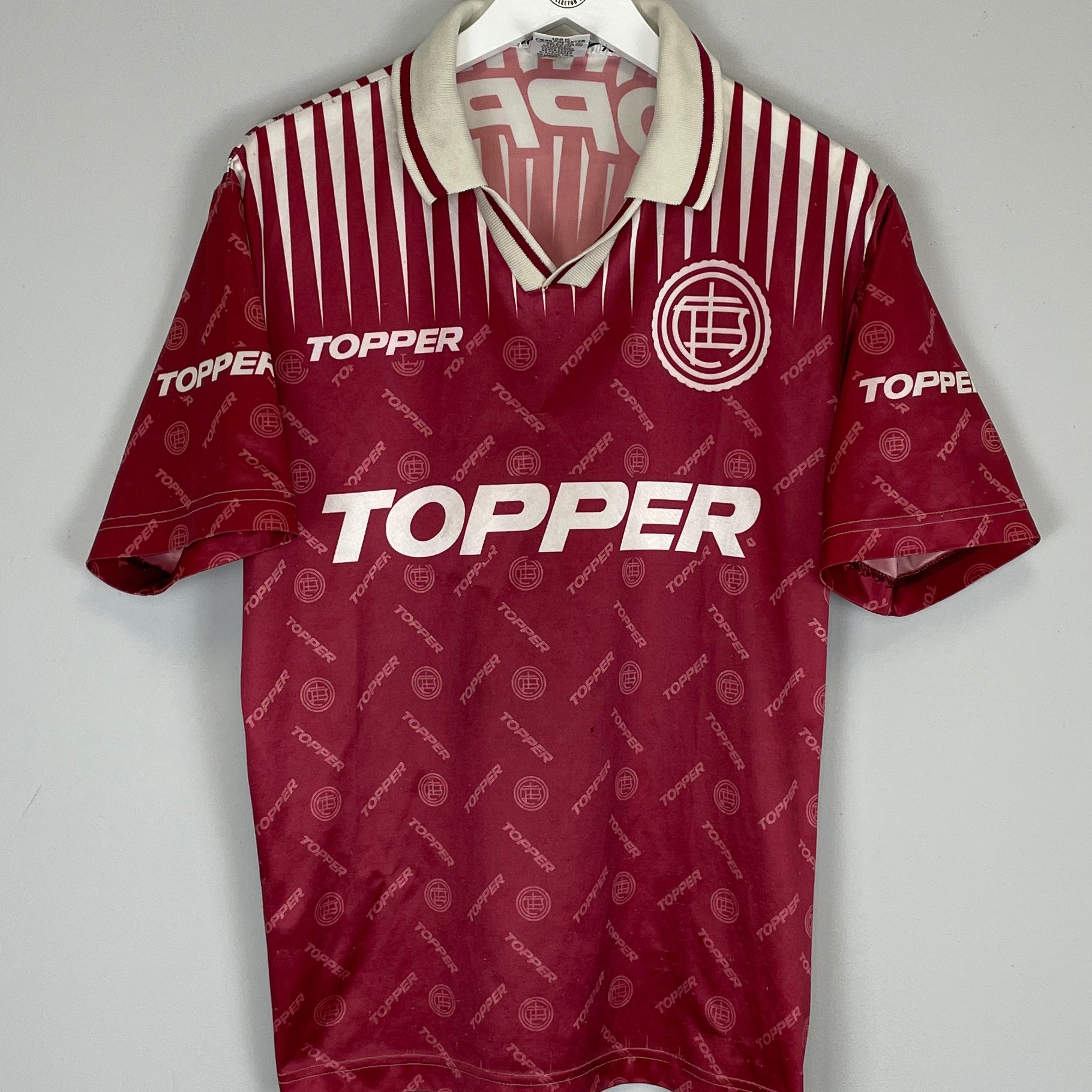 Shop 1996/97 LANUS HOME SHIRT (M) TOPPER, classic football shirts, vintage football shirts & retro soccer jerseys at Cult Kits