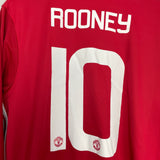 2016/17 MANCHESTER UNITED ROONEY #10 L/S HOME SHIRT (L) ADIDAS