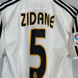 2003/04 REAL MADRID ZIDANE #5 HOME SHIRT (S) ADIDAS